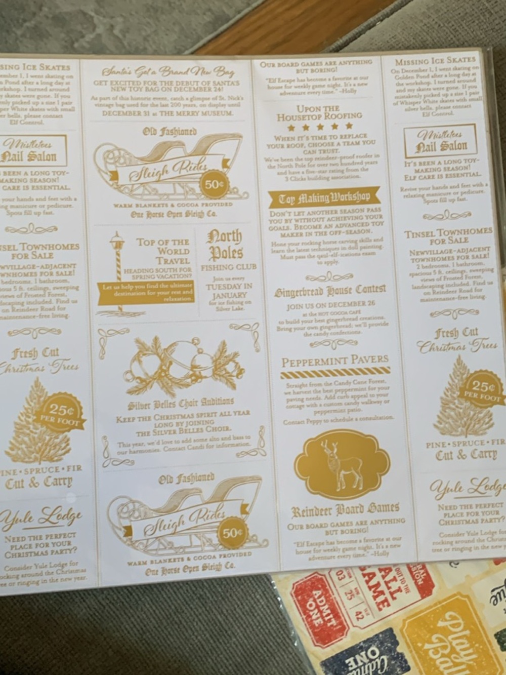 Stampin' Up! Holiday Home Designer Series Paper 12 x 12. Cut 12 x 6 shipping